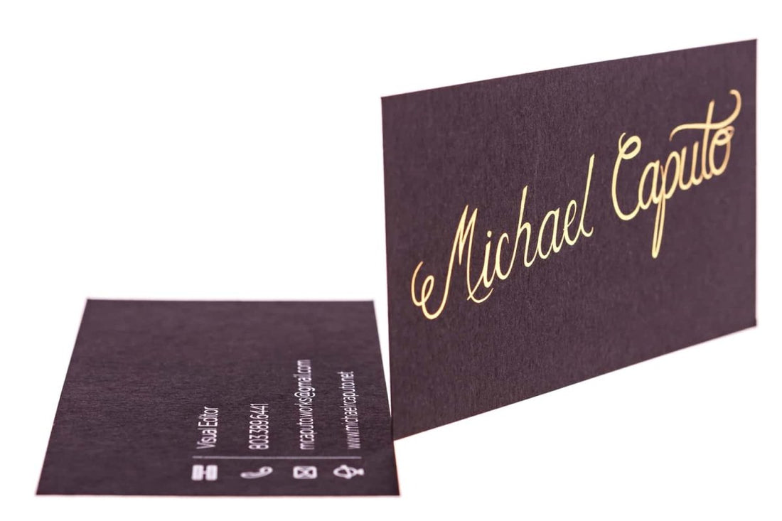 Michael Caputo Visual Editor Designbeispiel für Visitenkarten - Print Peppermint