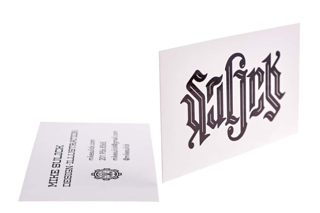 mike sulick designer illustrator Business Card Design Example - Print Peppermint