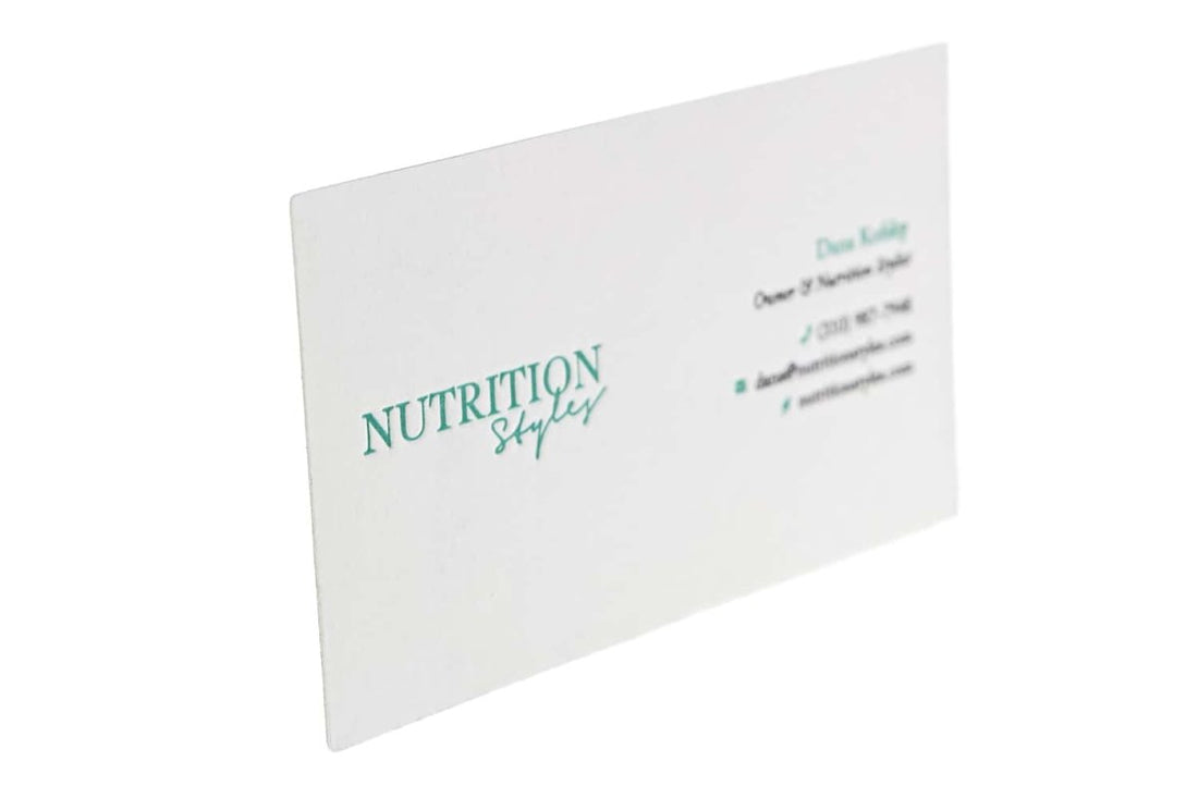Ernährungsstile Beispiel für ein Visitenkarten-Design - Print Peppermint