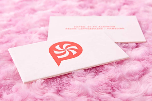 Print Peppermint Letterpress Business Ca Business Card Design Example - Print Peppermint