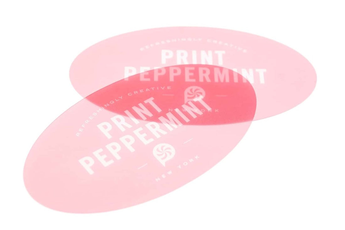 Print Peppermint Beispiel für das Design einer Ov-Visitenkarte - Print Peppermint