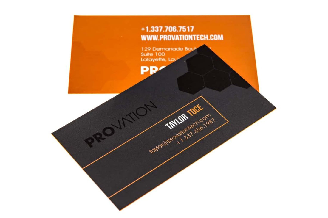 Provation Tech Business Card Design Example - Print Peppermint