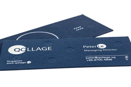 Qollage Singapore Business Card Design Example - Print Peppermint