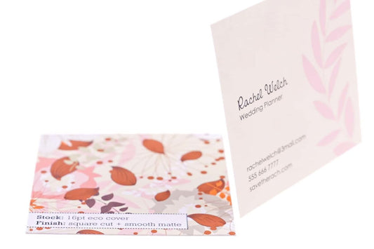 Rachel Wedding Planner Business Card Design Example - Print Peppermint