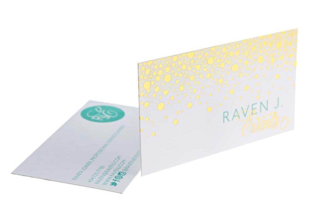 Raven J Business Card Design Example - Print Peppermint