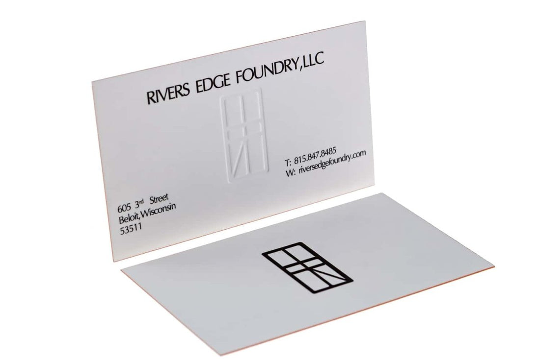 Rivers Edge Foundry Business Card Design Example - Print Peppermint