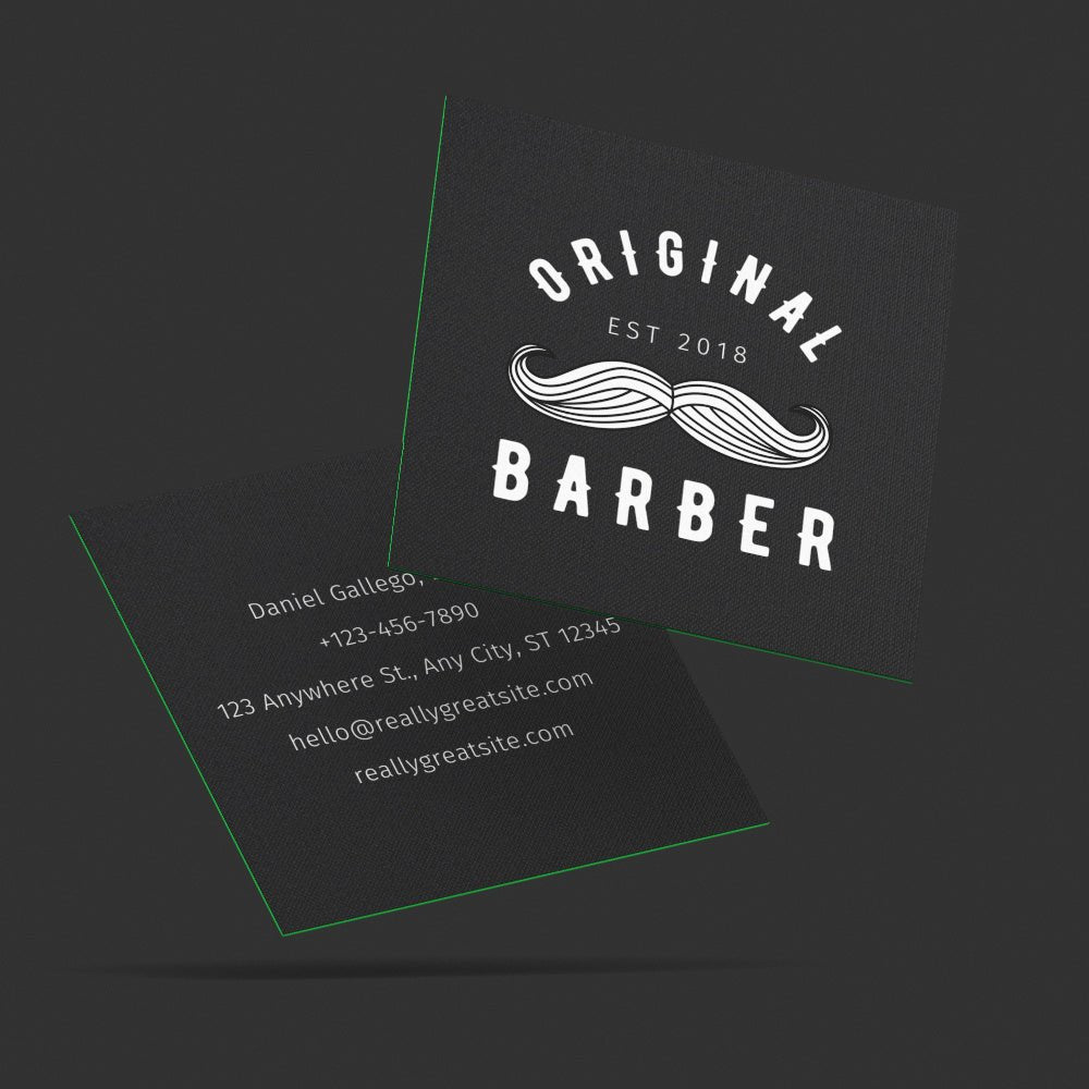 Barber Business Cards - Print Peppermint