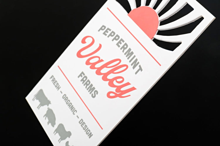 Shaped Business Cards - Print Peppermint