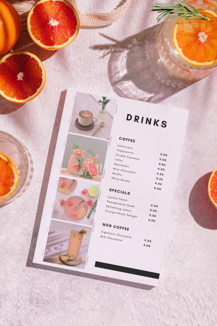 Custom Menu Printing, Restaurant & Takeout Menus Peppermint Print