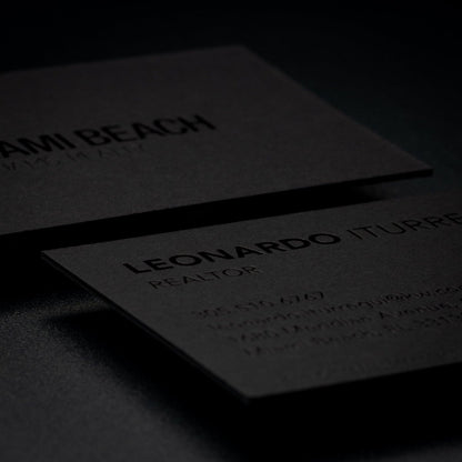 Embossed Gloss Business Cards