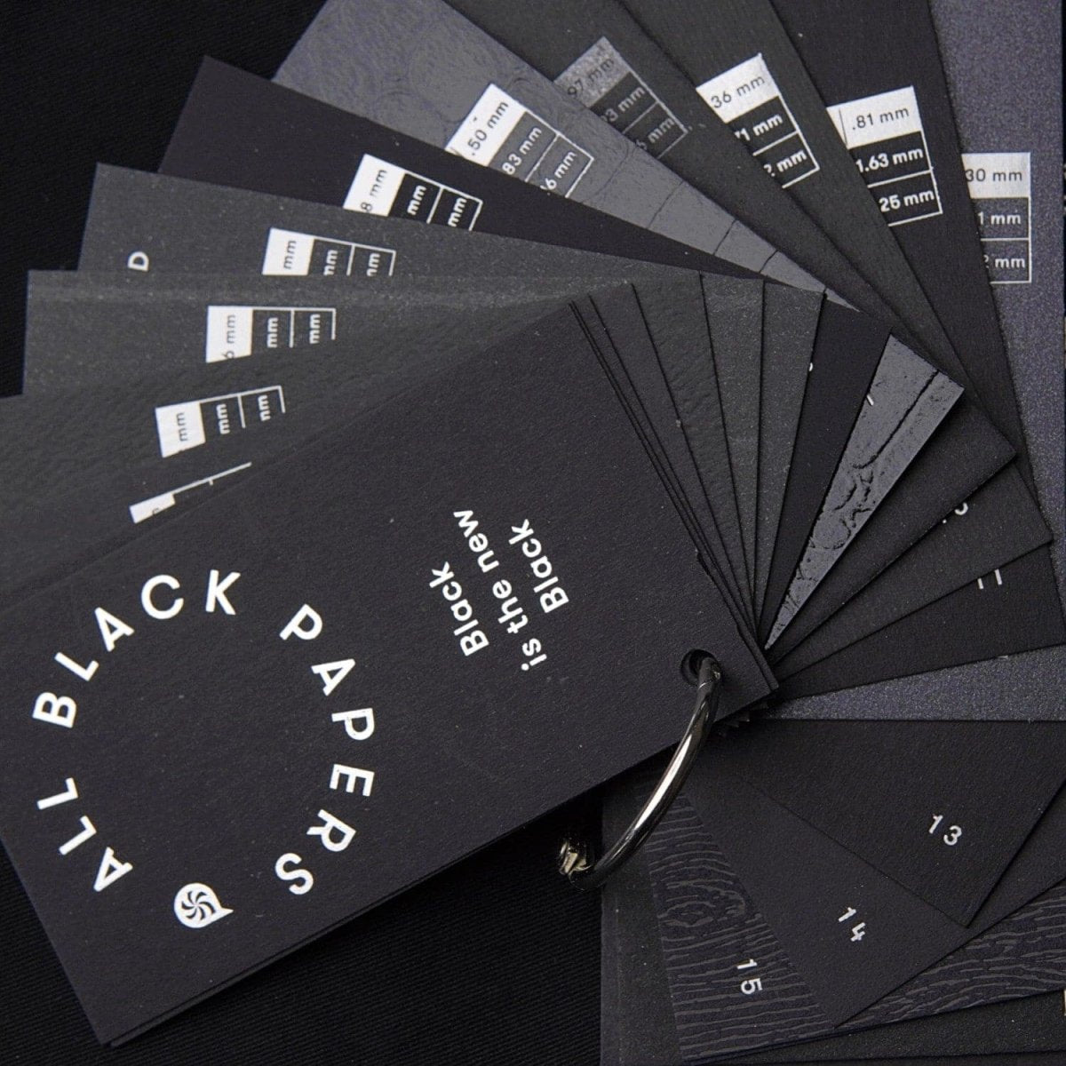 print - Black Paper Samples - Print Peppermint - custom