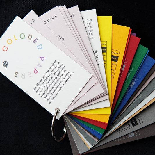 Drucken - Musterbuch aus farbigem Papier - Print Peppermint - Brauch