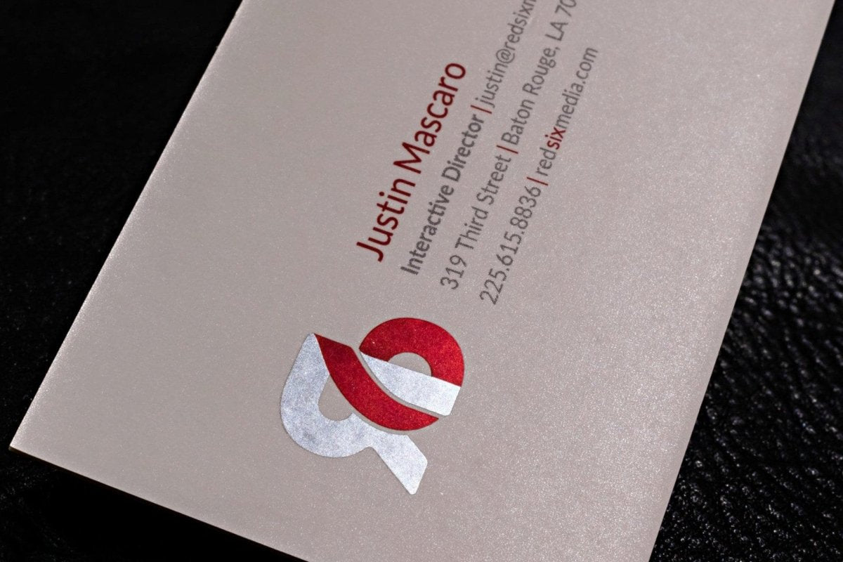 print - Foil Business Cards - Print Peppermint - custom