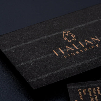 FREE ONLINE premium gray embossed foil business card template