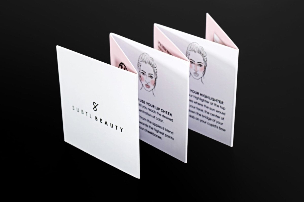 print - Folded Business Cards - Print Peppermint - custom