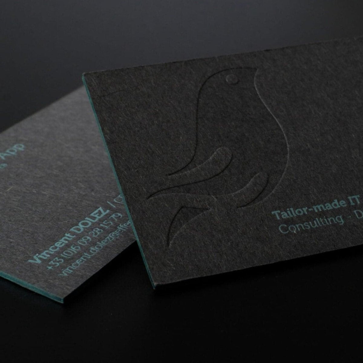 Drucken - Graue Visitenkarten - Print Peppermint - Brauch