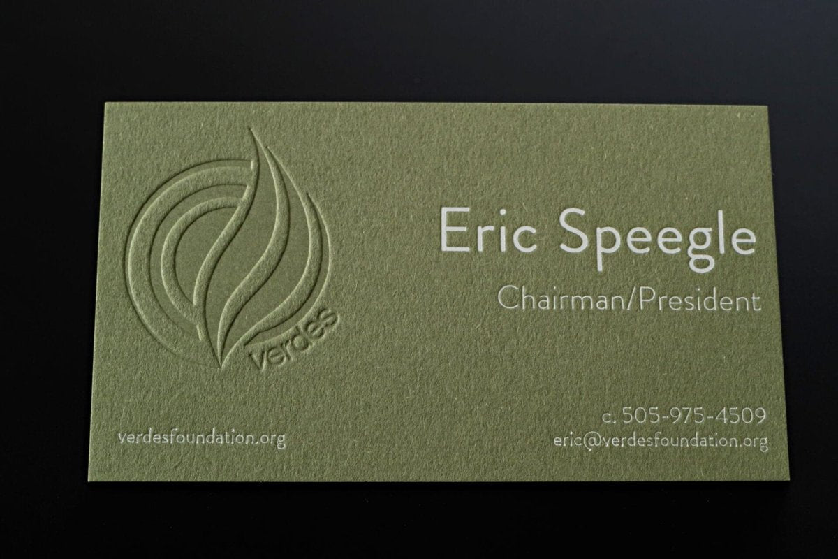 print - Letterpress Business Cards - Print Peppermint - custom