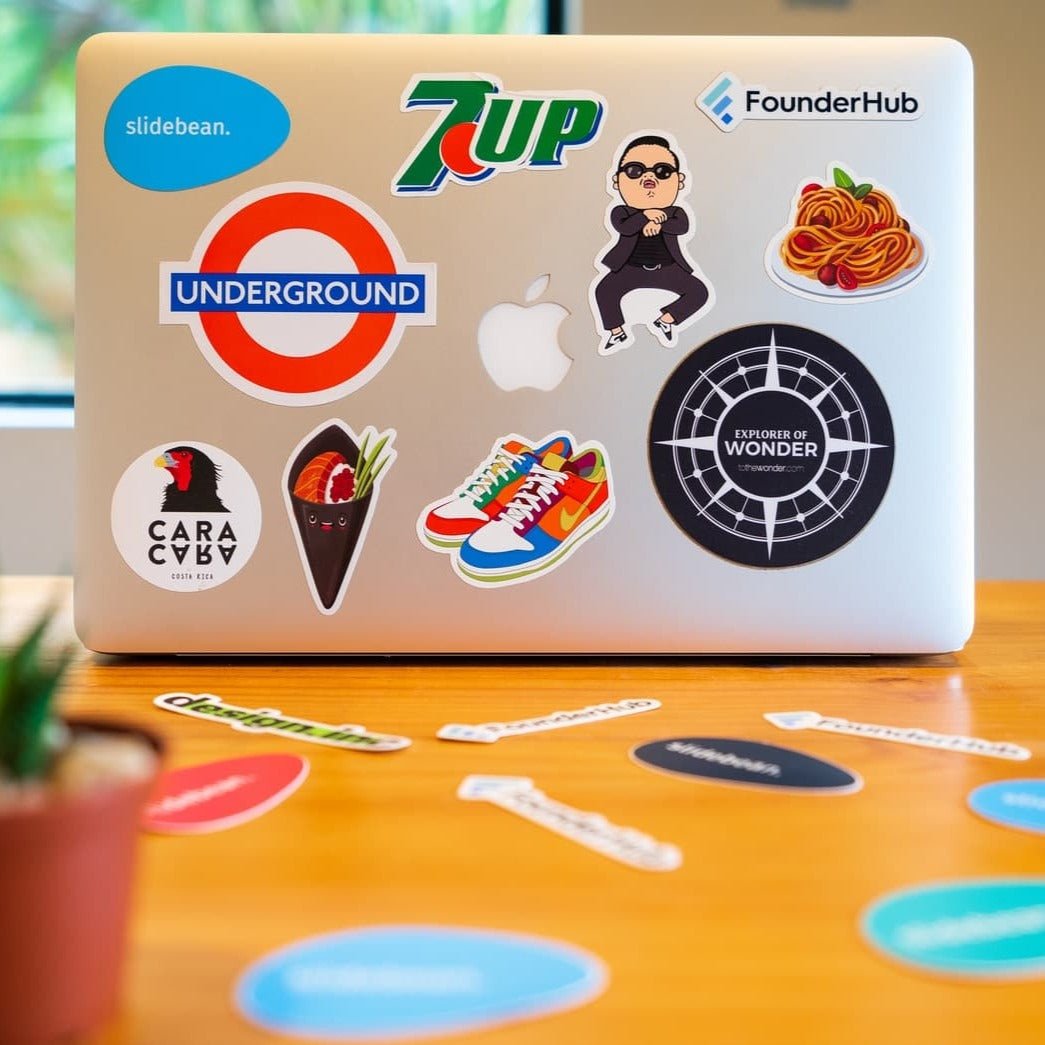 print - Macbook Stickers - Print Peppermint - custom