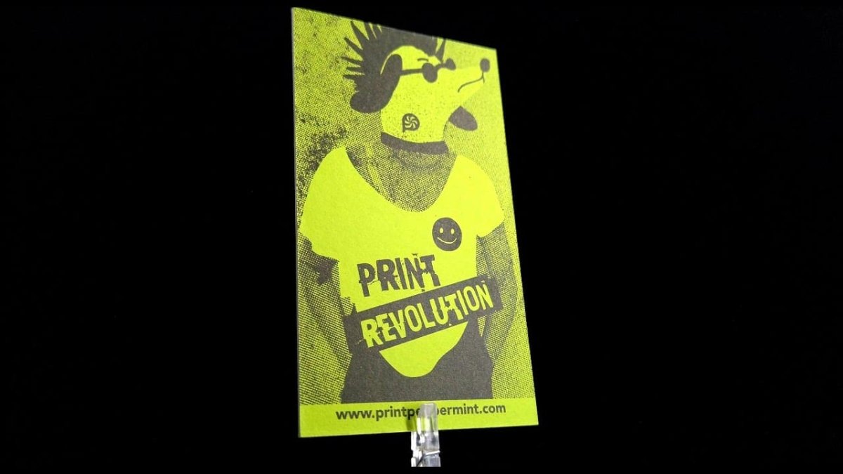 Drucken - Visitenkarten aus Neonpapier - Print Peppermint - Brauch