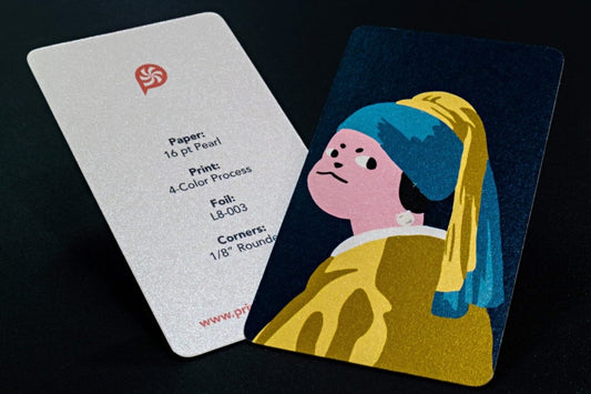 print - Pearl Business Cards - Print Peppermint - custom