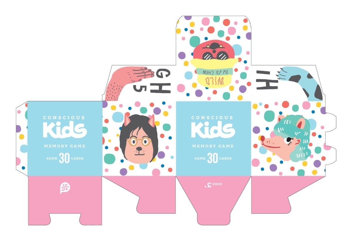 print - Peppermint Kids Memory Game - Print Peppermint - custom