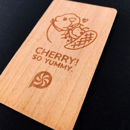 print - Wood Business Cards - Print Peppermint - custom