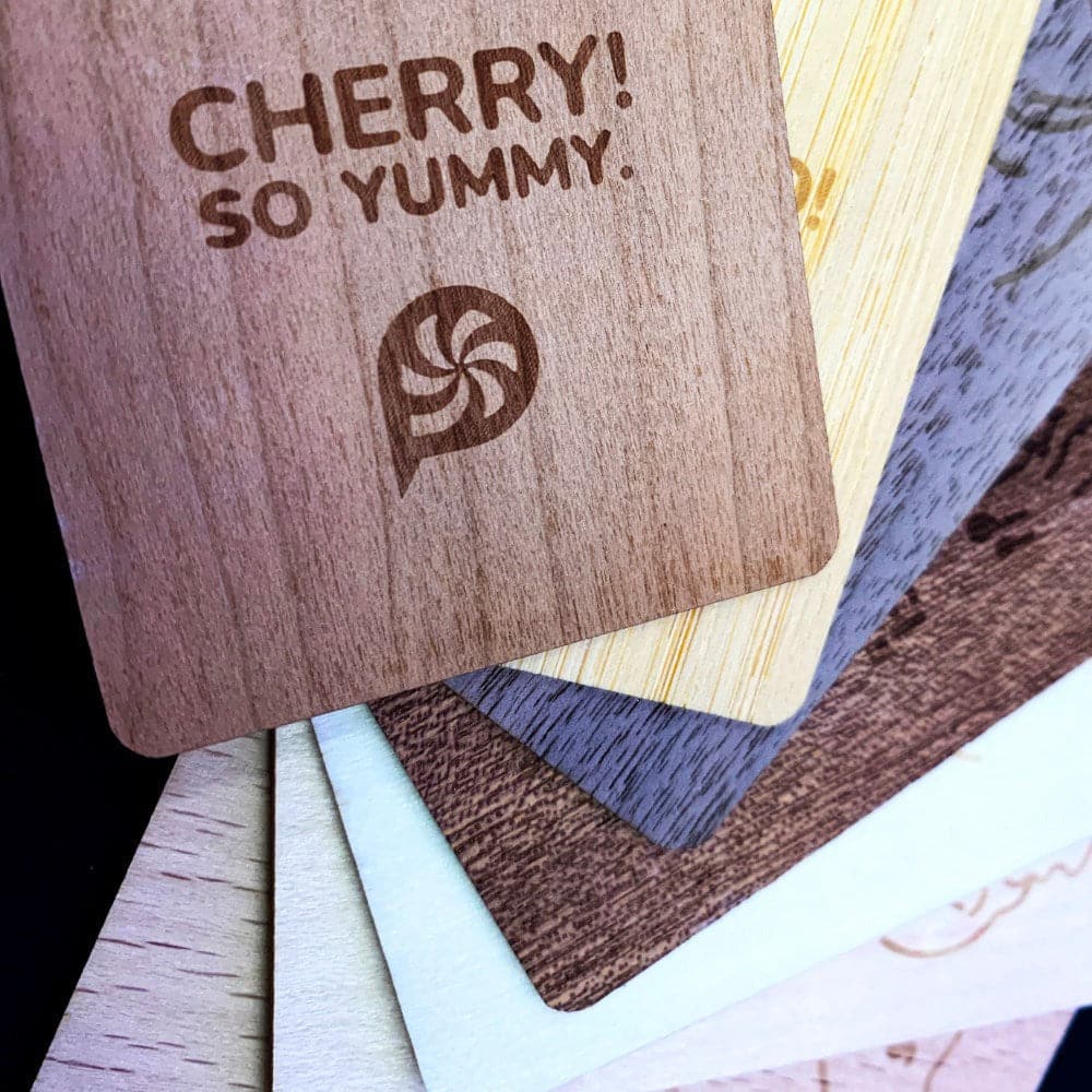 print - Wood Card Samples Pack - Print Peppermint - custom